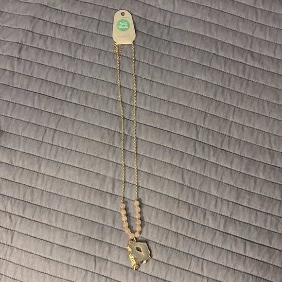 LONG STONE NECKLACE - Picture 2 of 2